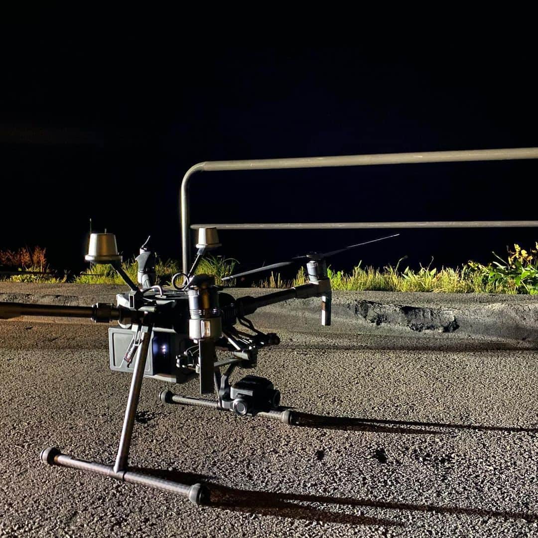 野口克也のインスタグラム：「夜間　目視外　高高度 #matrice210 #drones」