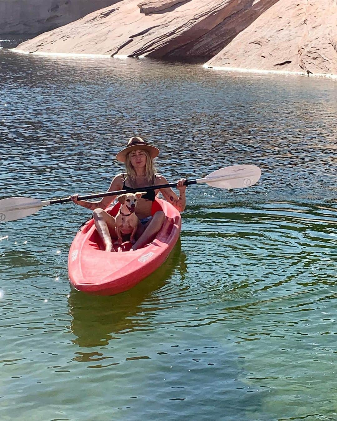 マイリー・サイラスさんのインスタグラム写真 - (マイリー・サイラスInstagram)「Beanie takes Powell 🛶⛰🏞」9月26日 10時24分 - mileycyrus