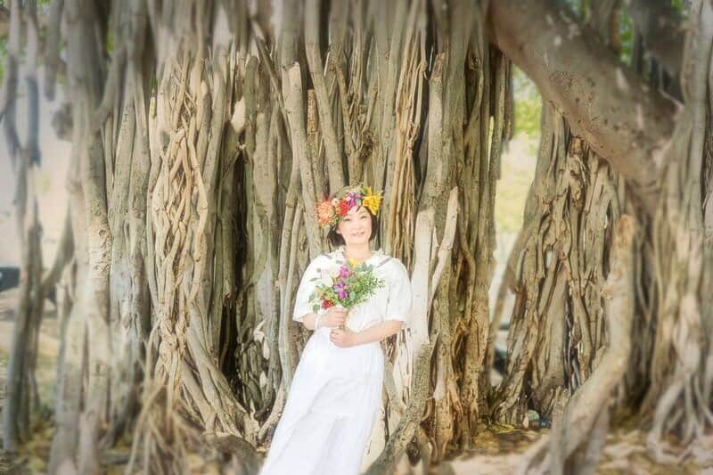 千秋さんのインスタグラム写真 - (千秋Instagram)「photo by @369boss  make up & flower @kaco369  #hawaii #千秋旅日記 #hawaiiwedding」9月26日 21時31分 - chiaki77777