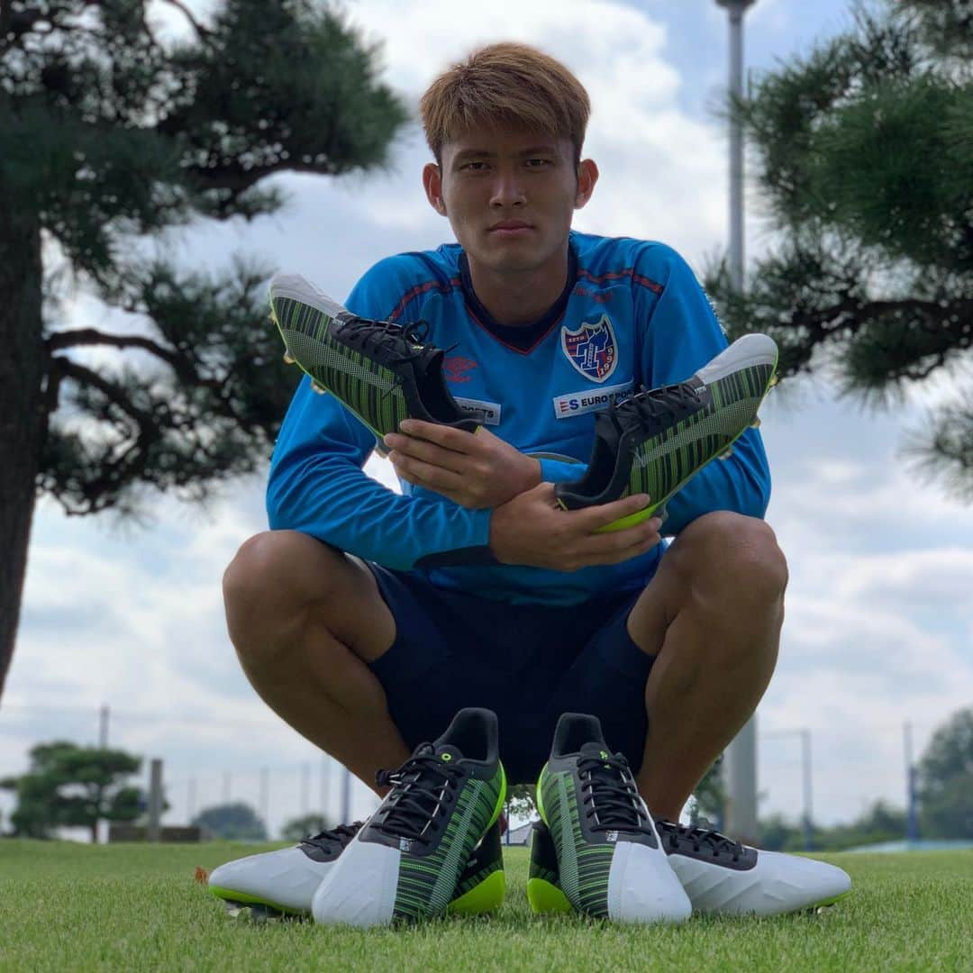 田川亨介のインスタグラム：「RUSHPACKを履いてゴールゴールゴール‼️ #RUSHPACK #PUMAOne #PUMAFOOTBALL #オレヲミロ」