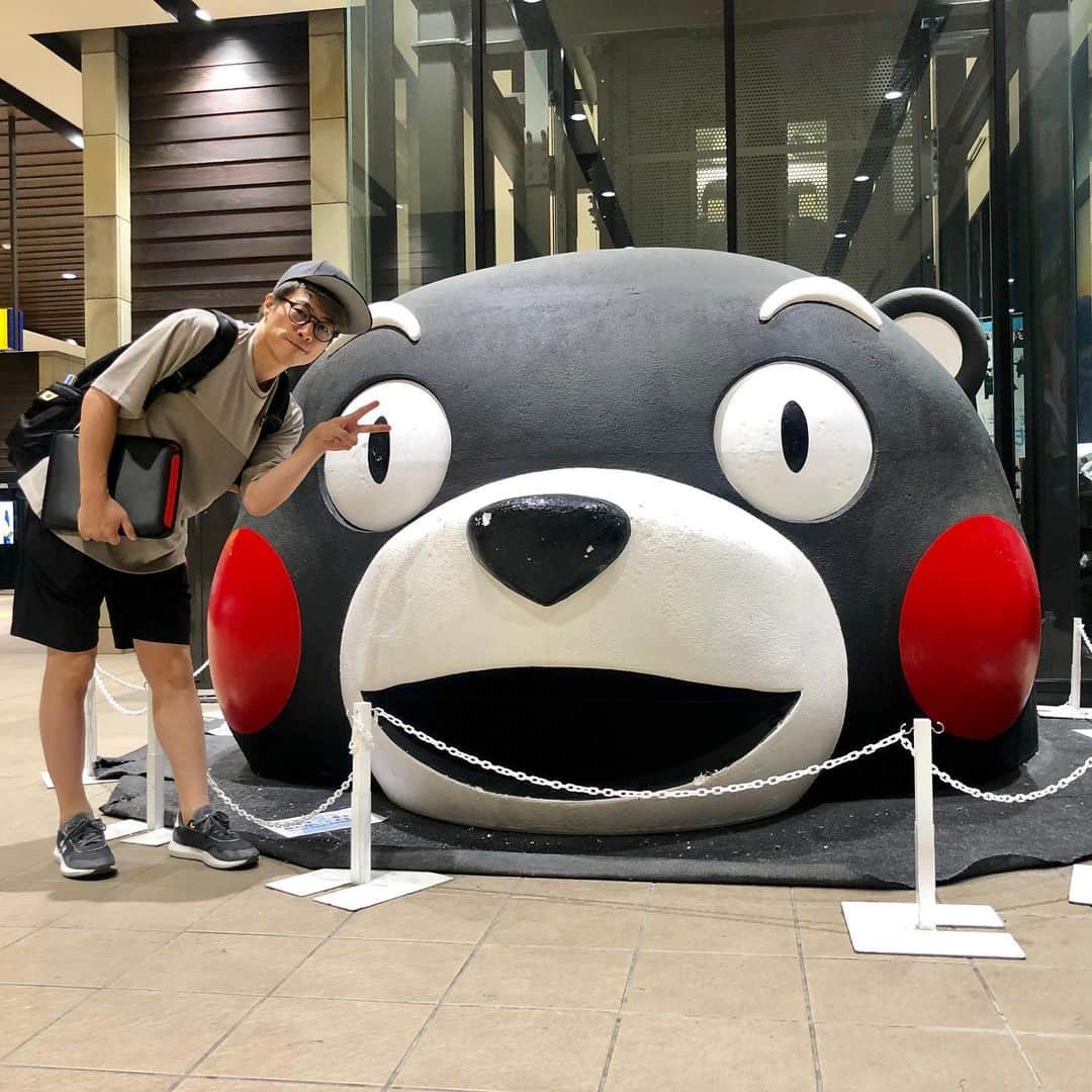 田村淳のインスタグラム：「モンモンくまモン  #くまモン」