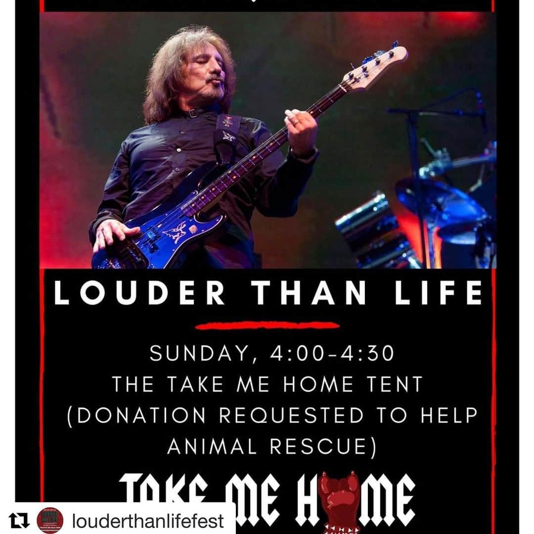 ギーザー・バトラーさんのインスタグラム写真 - (ギーザー・バトラーInstagram)「#seeyouthere #louisville #louderthanlife」9月27日 6時57分 - geezerbutler