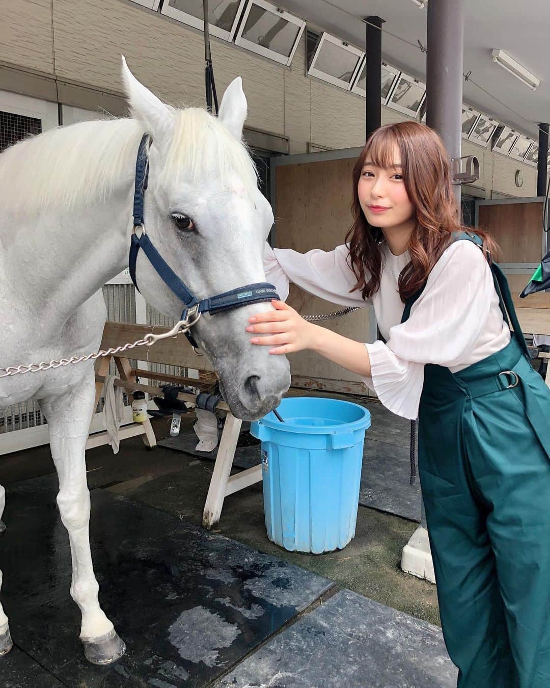 宇垣美里マネージャーさんのインスタグラム写真 - (宇垣美里マネージャーInstagram)「マイメロちゃんと宇垣さんの#うがメロけいば もうご覧になっていただけましたか🐰？ 撮影時のオフショットをお楽しみください！ 馬好きな宇垣さん、久々に触れ合うことができてとても嬉しそうでした😍 #宇垣美里 #マイメロディ #うがメロけいば #jra」9月26日 22時22分 - ugakimisato.mg