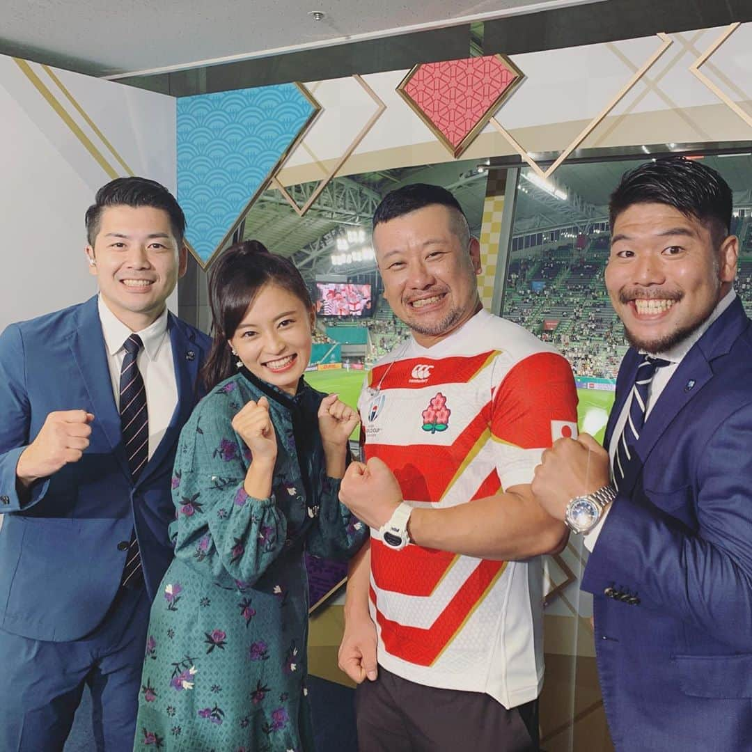 小島瑠璃子さんのインスタグラム写真 - (小島瑠璃子Instagram)「🏉 イングランド×アメリカ イングランド強かった。。✨ アメリカの最後のトライ、 感動しました🥺 畠山さんの笑顔最高✨」9月26日 22時43分 - ruriko_kojima