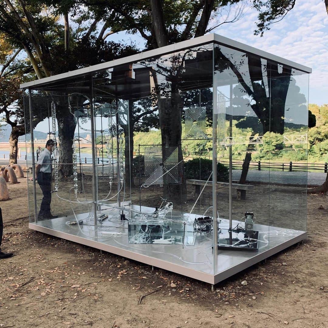 片山正通さんのインスタグラム写真 - (片山正通Instagram)「「岡山芸術交流 201９ - IF THE SNAKE もし蛇が - 」アーティスティックディレクターのピエール・ユイグの打ち立てた “ 超個体／スーパーオーガニズム” の意味が、ピエールが招聘した様々なアーティストの作品の個性が際立てば際立つほど良くわかるという不思議な体験でした。皆さま是非岡山に遊びに来てください！！！@ 岡山 “ Okayama Art Summit 2019 - IF THE SNAKE “  Pierre Huyghe, the artistic director, used the word “ superorganism” to explain the direction of this event. This unfamiliar word strangely made complete sense to me as I see works of different artists which Pierre invited to participate. Please come to Okayama to explore this emotion! @ Okayama」9月27日 0時00分 - masamichi_katayama