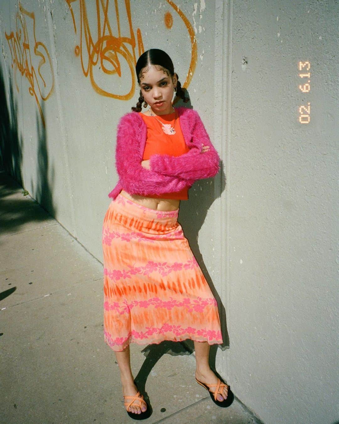 UNIFのインスタグラム：「TⒺddy ℂardigan + ℱlower ℬear 3/4 Ѕleeve + ℙacific Skirt .。.:*・@dirtyyjesus by @monimogi °.。*・°」