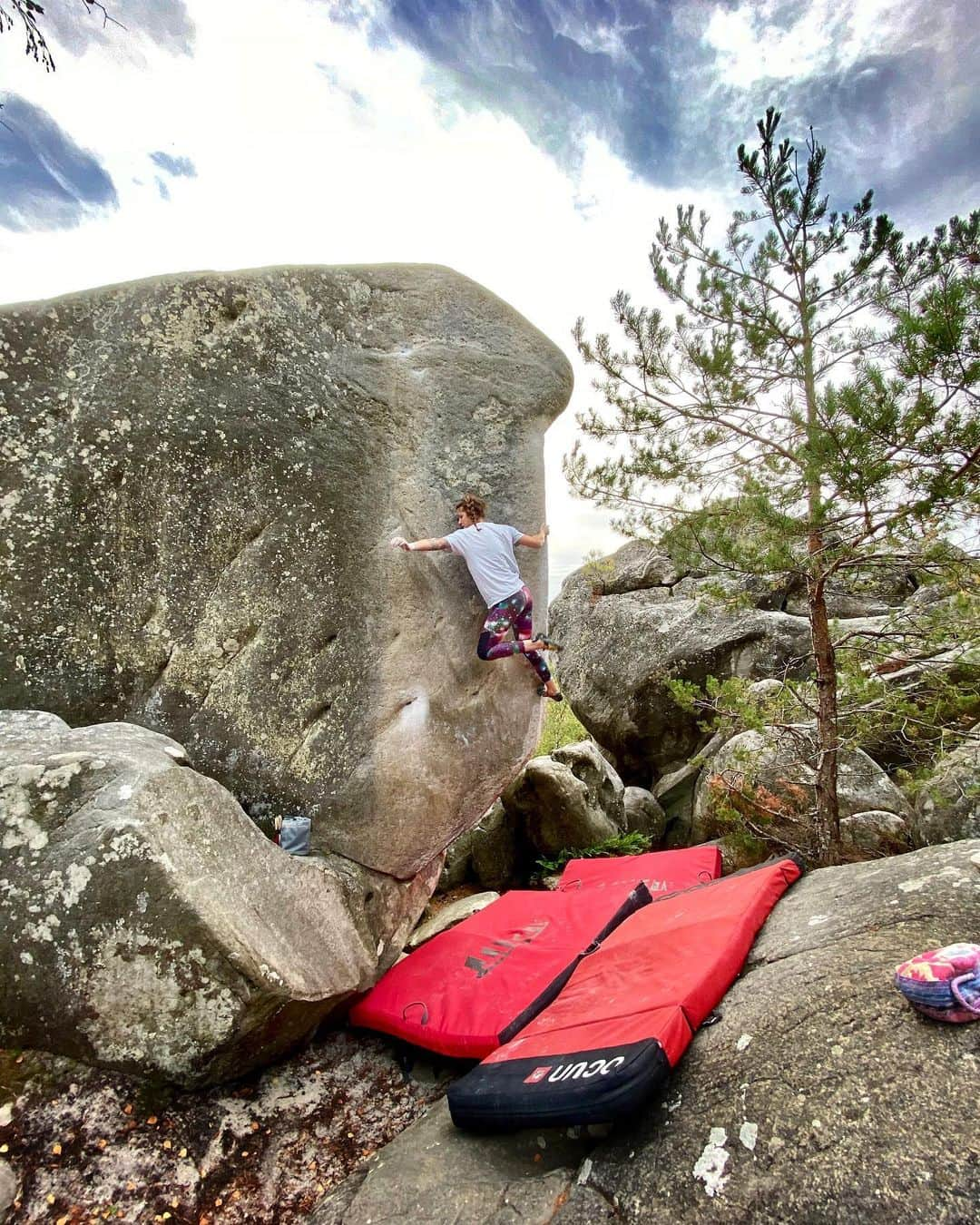 カロリーネ・ジンフーバーさんのインスタグラム写真 - (カロリーネ・ジンフーバーInstagram)「time to get shut down on 7A‘s again #feelslike8B  fun afternoon out in the forest and getting ready for @womensbouldering festival over the weekend @sosolid_official @belmezattitude @frictionlabs @scarpa_at @natureclimbing . . . #climbinggirls #climbing #klettern #bouldern #bouldering #france #frankreich #bleau #fontainebleau #iloooveit #epictv #festival #slab」9月27日 3時48分 - karo_sinnhuber