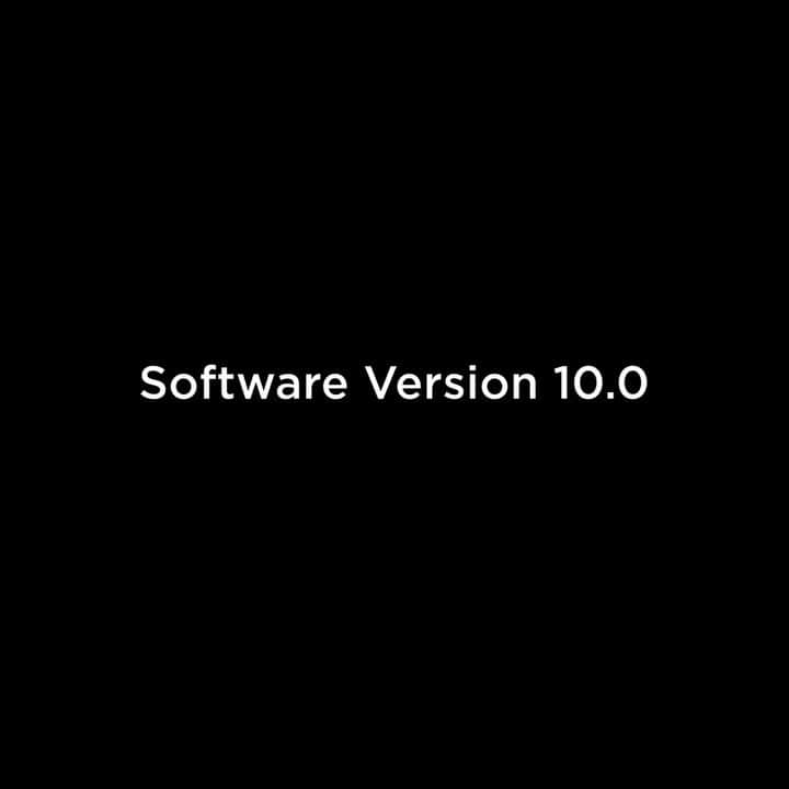Teslaのインスタグラム：「Software Version 10.0 is here, and it’s big. It’s rolling out to cars starting this week.」