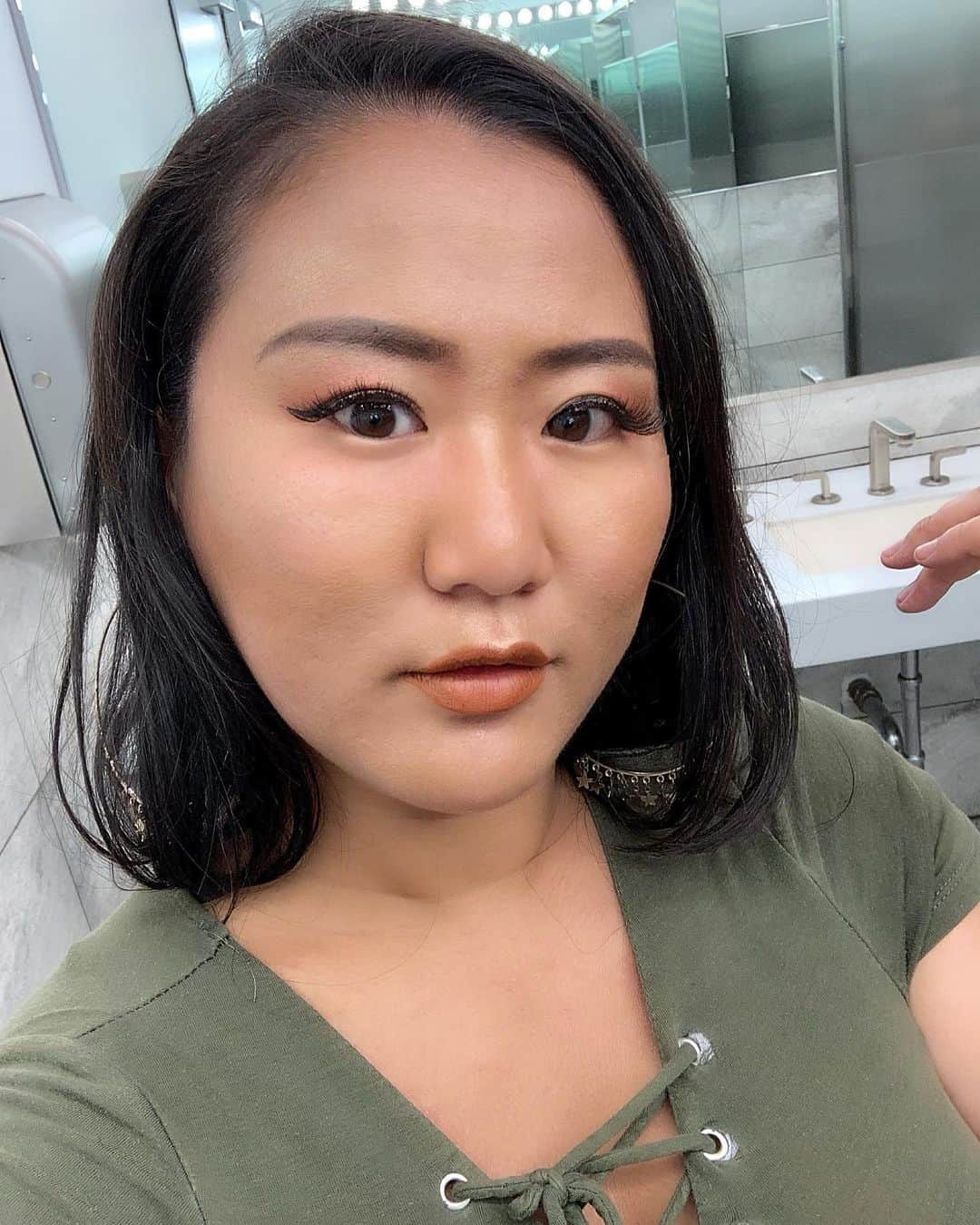 藤井美穂のインスタグラム：「I didn’t book this audition but I got a good selfie.」