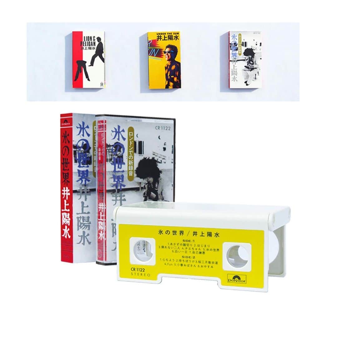 のインスタグラム：「井上陽水50周年記念ライブツアーグッズ 今回の新商品の中でも私イチオシが オペラグラスです‼️ 手に取ると、、なんとも懐かしく、なんだか新しい気持ちもしてしまう、、 お土産にも🙆‍♀️🙆‍♀️ 当時のカセットテープジャケットを復刻、プラスチックケースも再現。 カセットテープと同じように取り出し、保管可。 オペラグラスの倍率は3倍。 UNDER THE SUN/氷の世界/ライオンとペリカンの3種類。 数量限定各¥2500- ですので、このジャケットは絶対欲しい！という場合は売り切れ前にゲットしてください😊 https://yosuiinoue50th.shop-pro.jp/ #井上陽水 #50周年記念 #ツアーグッズ #光陰矢の如し #オペラグラス #カセットテープ」