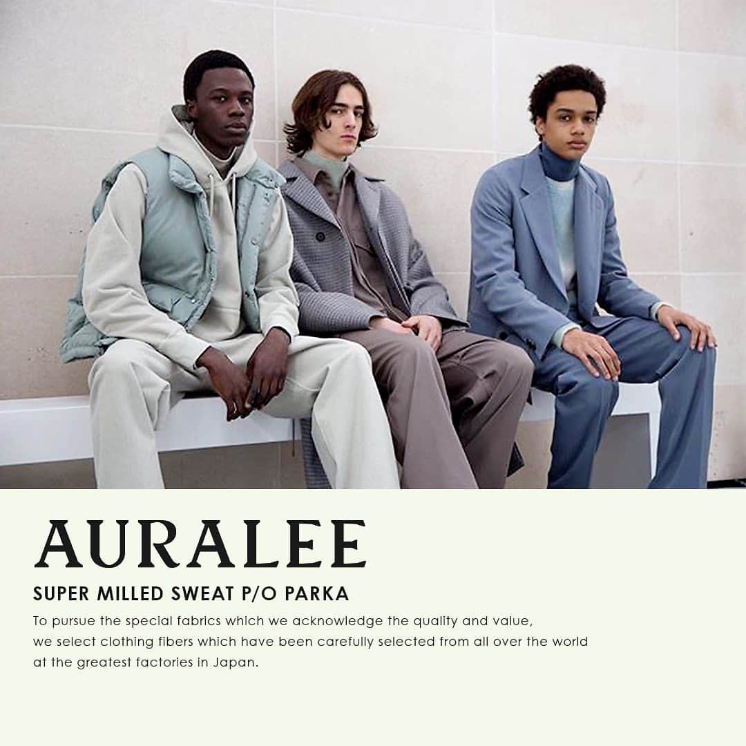 ARKnetsさんのインスタグラム写真 - (ARKnetsInstagram)「《 AURALEE（オーラリー）》19AW COLLECTION﻿ ﻿ 世界中から厳選した原料と日本屈指の生産背景で本当に良いと思える素材を追求。﻿ その素材の個性を活かし、時代の気分を反映しながら、上質で洗練された洋服を提案している《 AURALEE 》のPICK UP ITEMをご紹介。﻿ ﻿ ﻿ ■BRAND／AURALEE（オーラリー）﻿ ﻿ ・SUPER MILLED SWEAT P/O PARKA﻿ ・SUPER MILLED SWEAT P/O﻿ color : Pale Green / Pink Red / Black﻿ ﻿ ﻿ 【 ARKnets Search／取り扱い店舗 】﻿ FOLLOW US!! / @cornersark / @blujeblubyark / @ann_de_ark﻿ ﻿ ﻿ ■商品や通信販売に関しまして、﻿ ご不明な点がございましたらお気軽にお問い合わせください。﻿ ﻿ -----------------------------------﻿ 【お問い合わせ】﻿ ARKnetsコールセンター﻿ TEL：028-634-1212 ( 営業時間 12:00～19:00 )﻿ ※店舗へ繋がりにくい場合には、こちらまでお問合せ下さい。﻿ -------------------------------------﻿ #arknets #cornersark #blujeblubyark #anndeark #栃木 #宇都宮 #群馬 #高崎 #styling #スタイリング #スタイル #fashion #ファッション #メンズファッション #19ss #AURALEE  #オーラリー #19AW」9月27日 13時28分 - arknets_official
