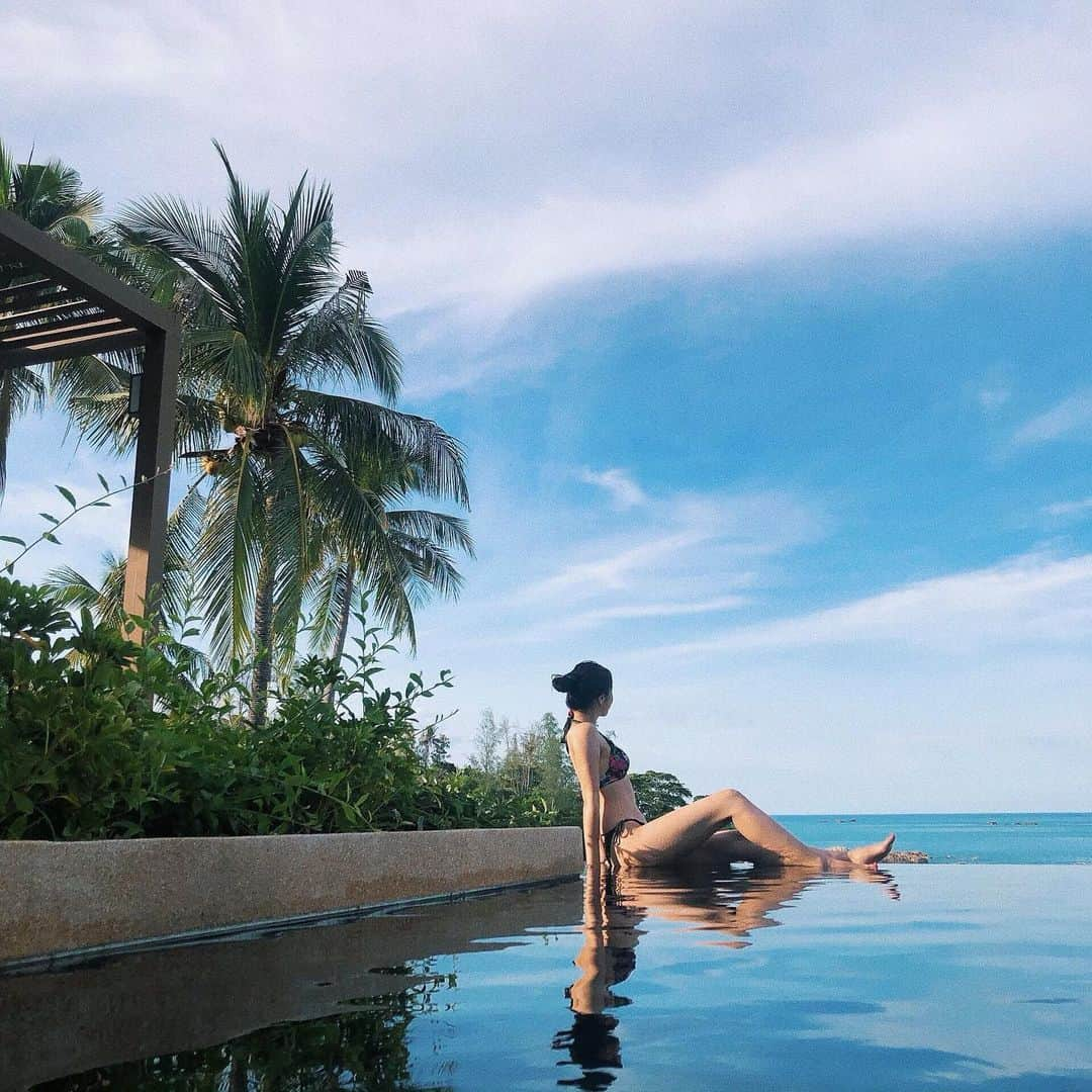 大伴理奈さんのインスタグラム写真 - (大伴理奈Instagram)「本当に癒された〜🦋🦋🦋 #thailand #samui #samuiisland  #THAI美人 #タイ国際航空 #タイ #サムイ #ritzcarltonkohsamui」9月27日 23時01分 - rina_otomo