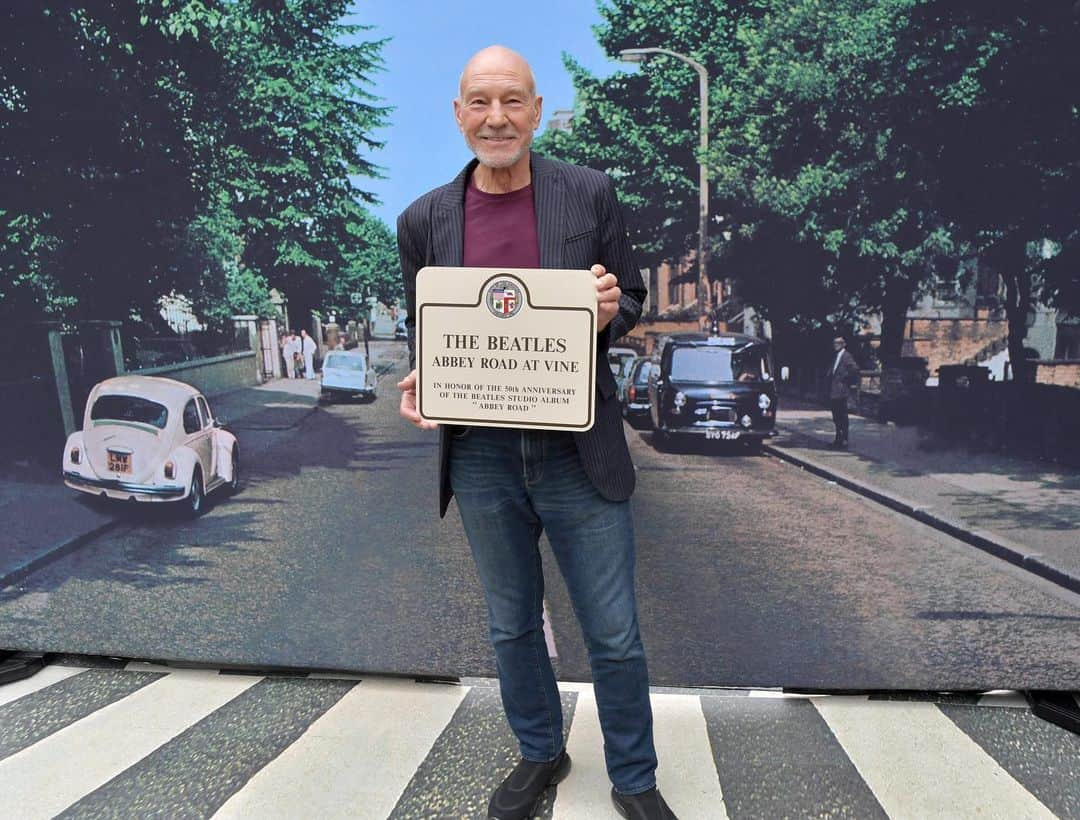 パトリック・スチュワートさんのインスタグラム写真 - (パトリック・スチュワートInstagram)「Celebrating the 50th anniversary of @thebeatles album #AbbeyRoad this week. Brought back a memory from 1964 when @PaulMcCartney let me drive him and Jane Asher in his Aston Martin DB4 from Bristol to Bath. I was an actor in regional theater and drove a Ford Popular at the time (google it) so this was a real thrill for many reasons. We knew #TheBeatles were very special back then, and it's a real pleasure to continue listening to their timeless songs today. Long live the music of The Beatles...here, there and everywhere.」9月28日 9時40分 - sirpatstew