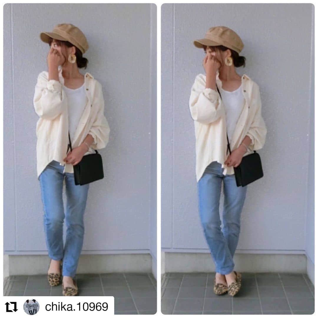 ハニーズ公式さんのインスタグラム写真 - (ハニーズ公式Instagram)「#Repost @chika.10969﻿ • • • • • •﻿ ﻿ 『コーデュロイシャツ』￥2,480﻿ 534-61-8723 ①アイボリー﻿ ﻿ ﻿ @chika.10969さんの投稿です。﻿ 素敵な投稿ありがとうございます！﻿ ﻿ • • • • • •﻿ ﻿ ・﻿ おはようございます☺︎﻿ ・﻿ ・﻿ #きのコ﻿ ・﻿ ・﻿ #キャスケット ▶︎#ローリーズファーム﻿ #コーデュロイシャツ ▶︎#ハニーズ﻿ #ハイライズシガレットジーンズ ▶︎#ユニクロ﻿ #レオパード ▶︎#hm﻿ ・﻿ ・﻿ ・﻿ 昨日ゎ可愛い可愛い﻿ #まるりん と﻿ 遊んできたよ♡﻿ 手を繋いでお買い物や﻿ お散歩したり﻿ もうメロメロだよぉ♡﻿ ・﻿ ・﻿ ・﻿ #ママ#ママファッション#ママコーデ#コーデ#ファッション#大人カジュアル#シンプルコーデ#プチプラ#おちびコーデ#お洒落さんと繋がりたい#ママリ#mamagirl#ユニジョ」9月28日 20時43分 - honeysofficial