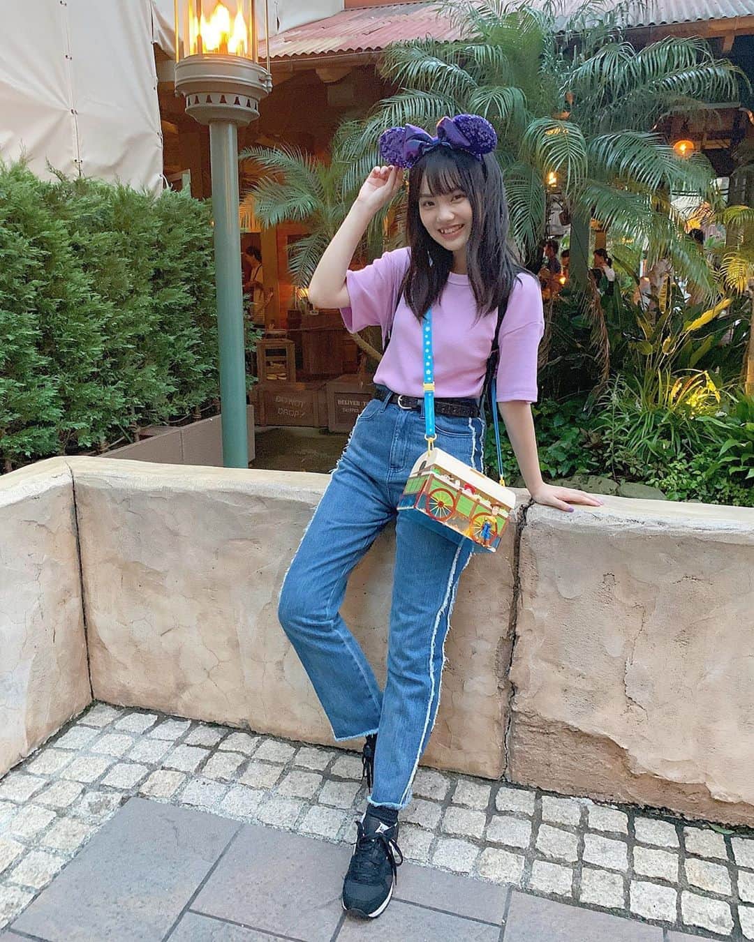 佐久間乃愛さんのインスタグラム写真 佐久間乃愛instagram ディズニーコーデ 紫のカチューシャに合わせてみたよ のあなり コーデ ディズニーランド ディズニーコーデ 9月5日 12時06分 Noa Sakuma