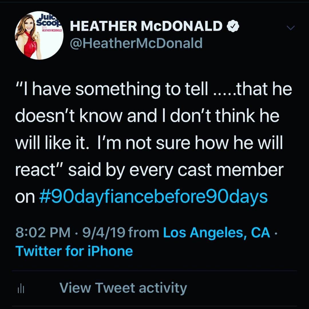 ヘザー・マクドナルドのインスタグラム：「Are you watching? What couple are you most into it?」
