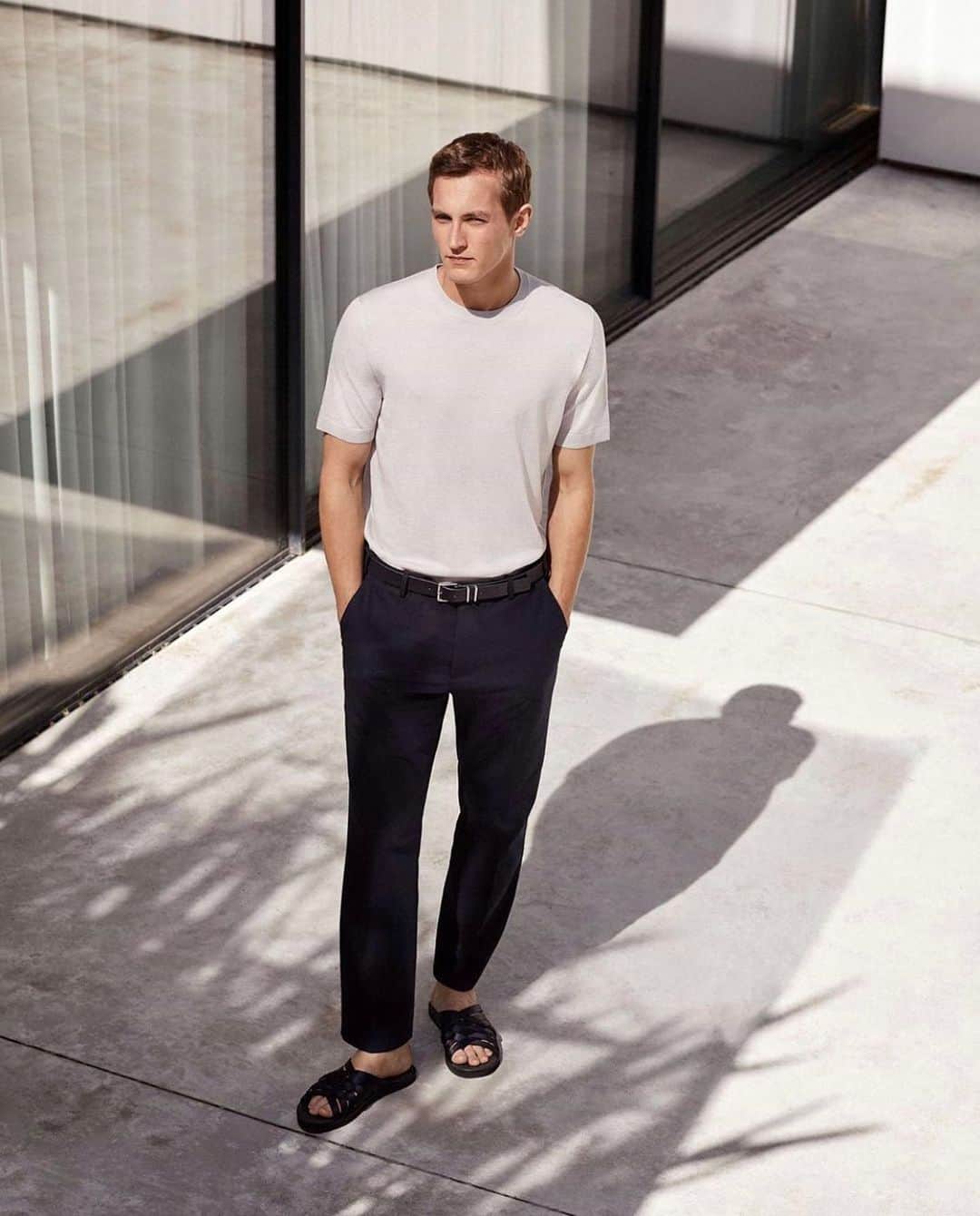 のインスタグラム：「Still summer. So why not some light threads from @cosstores #cosstores」
