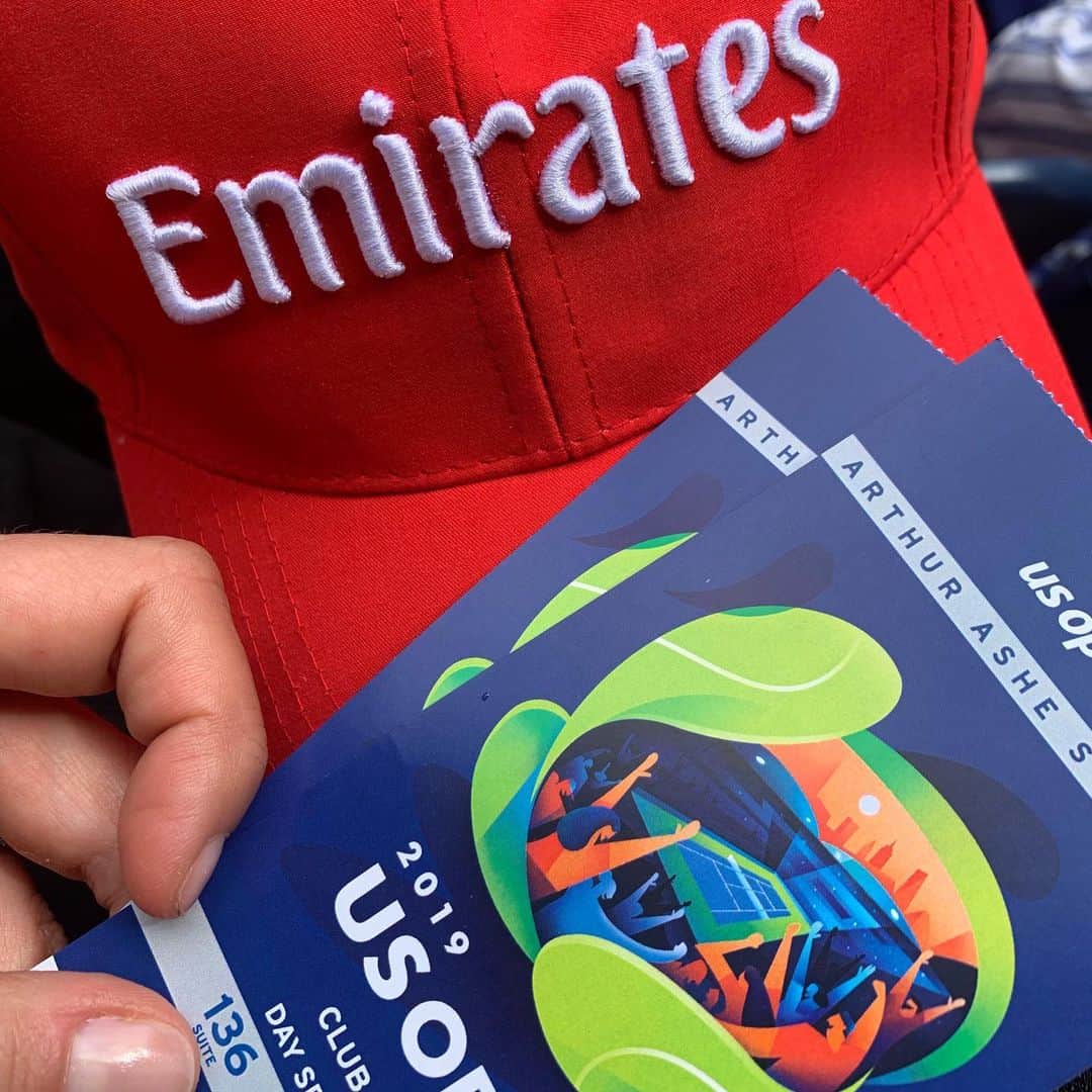 ブリジット・モイナハンさんのインスタグラム写真 - (ブリジット・モイナハンInstagram)「Thank you @emirates for a most exciting afternoon @usopen @matberrettini @iamgaelmonfils #spectacular」9月5日 7時22分 - bridgetmoynahan