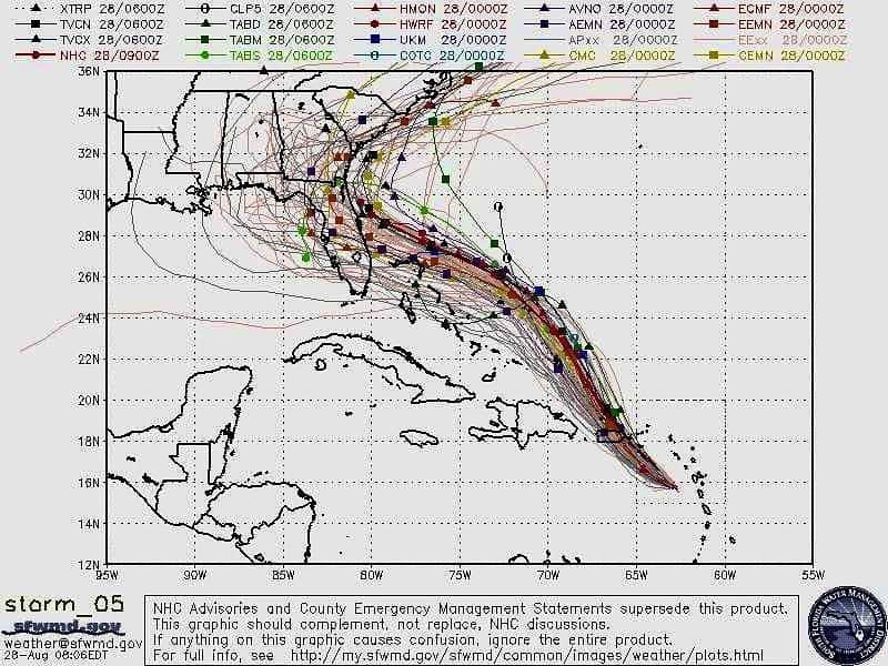 ドナルド・トランプさんのインスタグラム写真 - (ドナルド・トランプInstagram)「This was the originally projected path of the Hurricane in its early stages. As you can see, almost all models predicted it to go through Florida also hitting Georgia and Alabama. I accept the Fake News apologies!」9月5日 7時24分 - realdonaldtrump