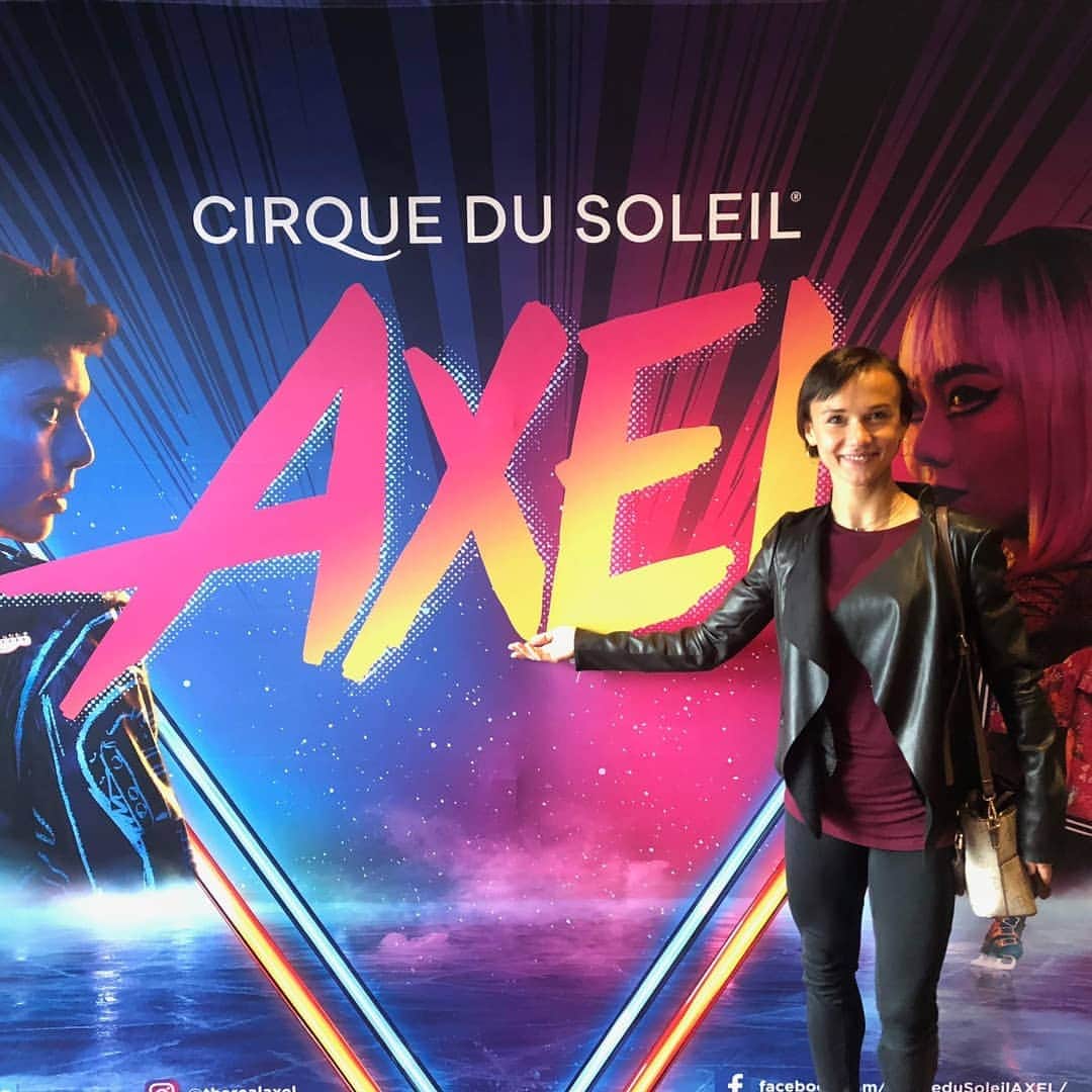 リュボーフィ・イリュシェチキナのインスタグラム：「Today we had such a privilege to attend the closed presentation and have look behind the curtains of mysterious creation #axelcirquedusoleil . It reminded me of the time when last year I was a performer on #crystalcirquedusoleil and I have such a sweet memories about it! Surely both shows are spectacular,  incredible and impressive just like all the production by #cirquedusoleil . Keep up the good work and I cant wait to see the whole performance!!! #cirquedusoleil」