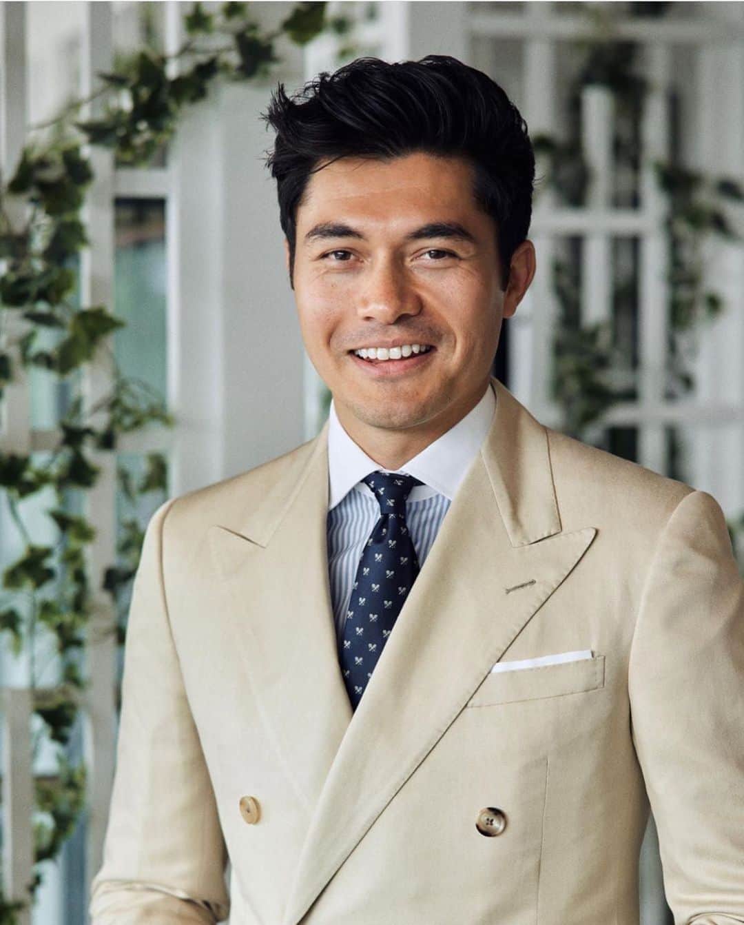 のインスタグラム：「A happy #HenryGolding well suited in @ralphlauren 🐎 #RalphLauren #RLPurpleLabel」