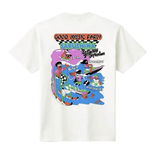 Tropical Discoのインスタグラム：「Limited edition of new collection👕👚 Available in Sarushima 🌴🍍 Designed by  @alexandrenart  9/7今週土曜日、最後のGood Music Partyにて、新しいデザインTシャツを発売します。限定数量のみとなりますのでお早めに‼️ .  #goodmusicparty #tropicaldisco #10summerdays」