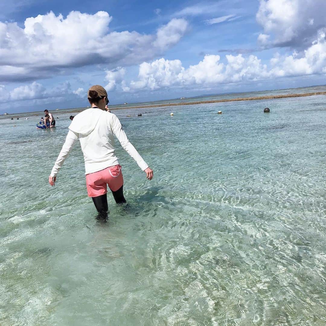 高橋麻美さんのインスタグラム写真 - (高橋麻美Instagram)「潜らなくても水面覗けば肉眼で 魚が見える透明度✨  キレイな青い魚すき😍  #沖縄#island#ナガンヌ島  #okinawa#beach#sea#fish」9月5日 21時44分 - charmy421