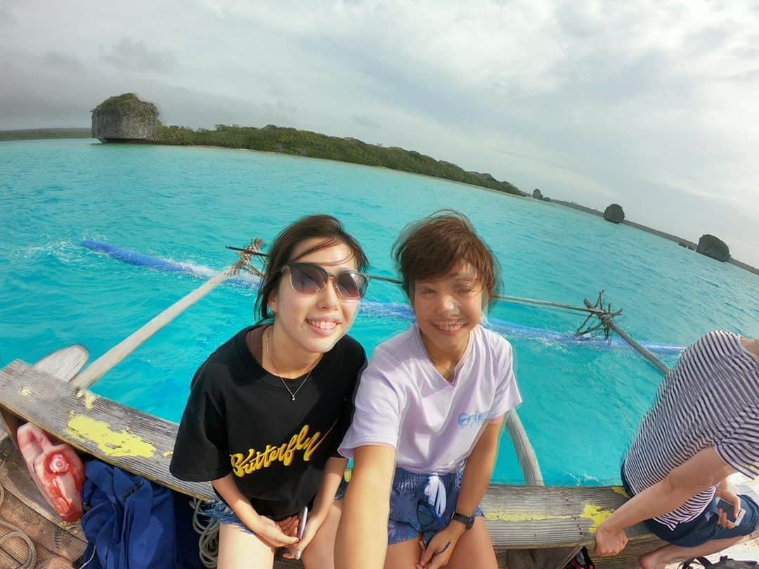 藤巻紗月のインスタグラム：「🐠🐠🐠🐠🐠 ニューカレドニアでピローグ旅！ 天国かと思った. #NewCaledonia #ニューカレドニア #海 #sea #ブレ方が3D」