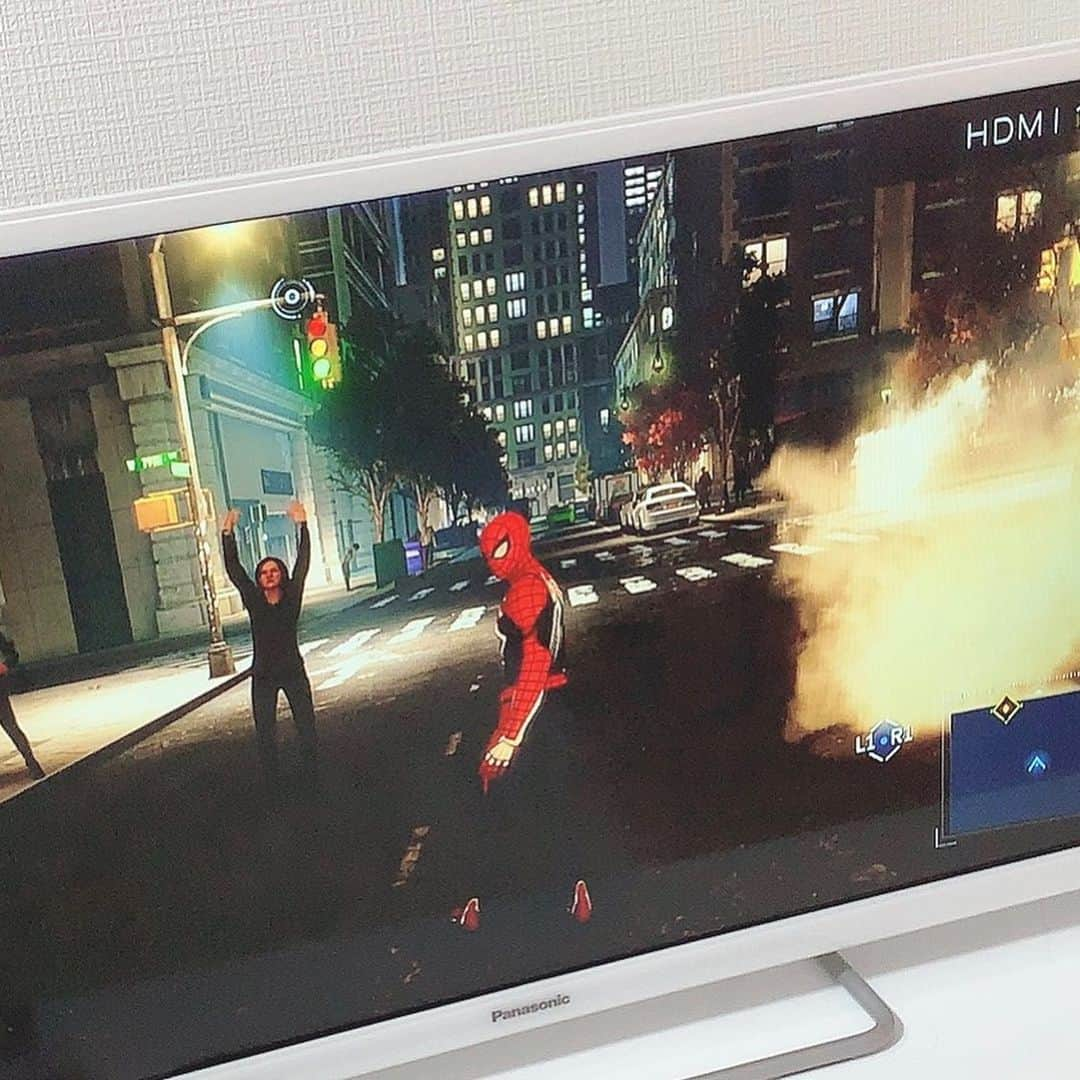 篠原冴美さんのインスタグラム写真 - (篠原冴美Instagram)「いまのブーム  #スパイダーマン #spiderman  #ゲーム #ps4」9月5日 14時03分 - saemi_uraaka