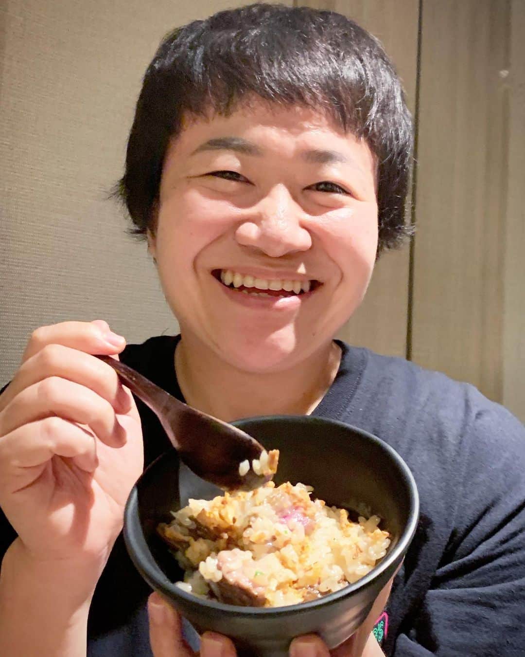 水川あさみのインスタグラム：「春菜お疲れ様の会🏃‍♀️あの走りに感動ました🏃‍♀️頑張ったねっ！ 待ちに待った念願のヒレご飯で乾杯🍚🍚」