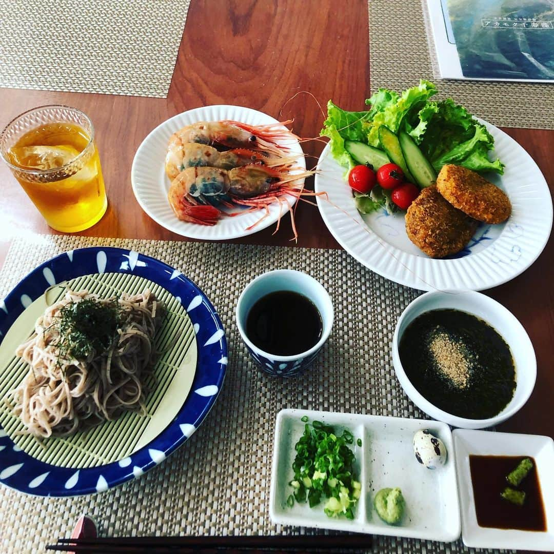 金村義明さんのインスタグラム写真 - (金村義明Instagram)「#ランチ#軽井沢野菜に大福精肉店のコロッケ＆メンチカツ#奈良香芝の理事長からの金沢甘エビ#軽井沢の蕎麦#玄界灘のアカモク千寿藻#超超超劇劇うままままままままし #横浜スタジアム🏟#毎日放送ラジオ#ベースボールパーク#解説」9月5日 14時42分 - yoshiaki_kanemura