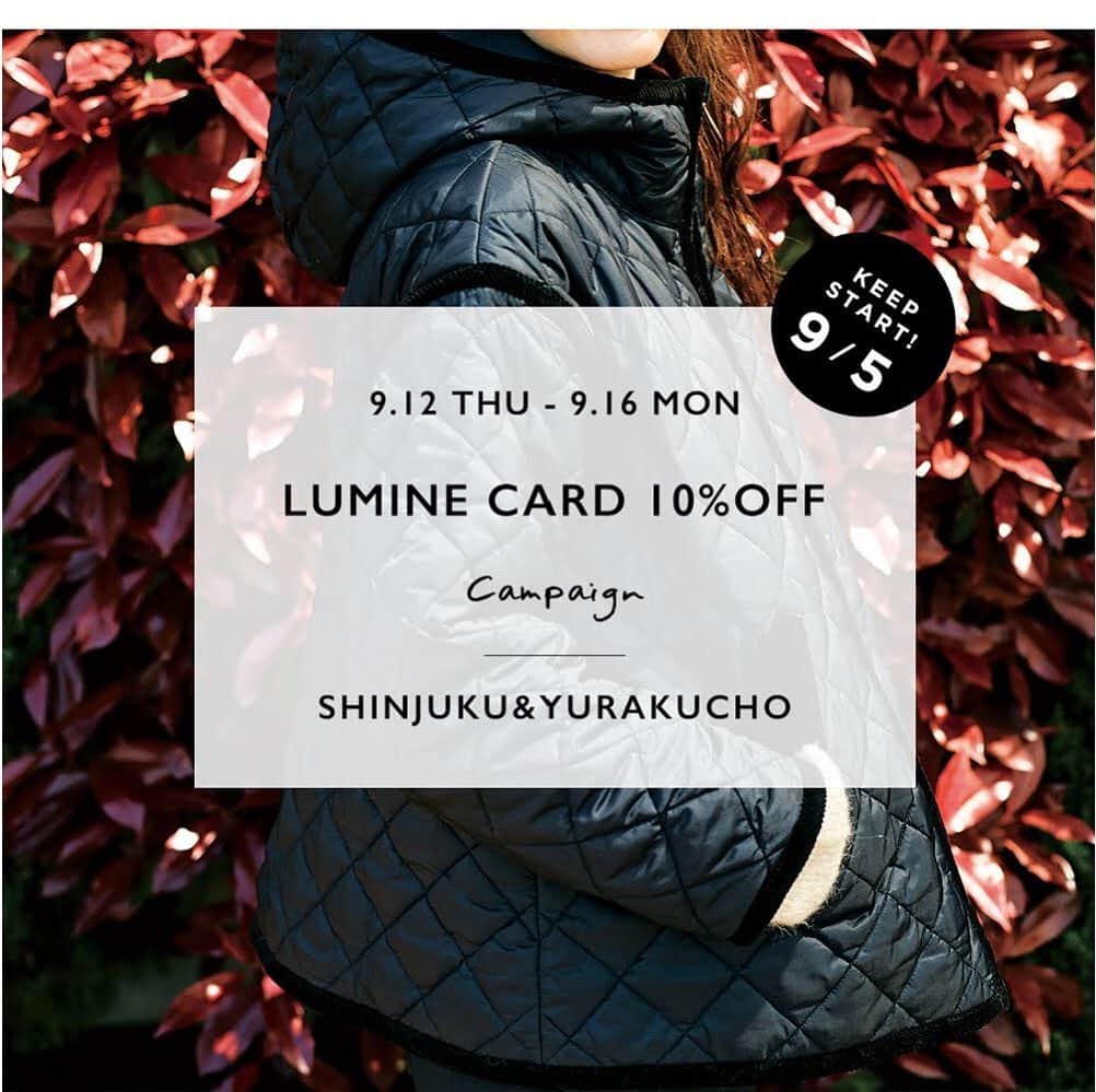 マイダルタニアンさんのインスタグラム写真 - (マイダルタニアンInstagram)「【 LUMINE CARD 10% OFF CAMPAIGN KEEP START!! 】  本日9/5(木)よりルミネカード10%OFFキャンペーンのお取り置きをスタートいたしました。  Shinzone都内店のアカウント @shinzone_tokyo では、おすすめのスタイルをご紹介しております。  また、同時に店頭では「 COAT FAIR 」と題し、2019 FALL&WINTER のTHE SHINZONE オリジナルコートをフルラインナップでご覧いただけるフェアを開催しております。  お得にお買い物をお楽しみいただけるこの機会に、ぜひご来店くださいませ。  スタッフ一同、皆さまのご来店心よりお待ちしております。  #shinzone #シンゾーン #theshinzone #theshinzone2019aw #newarrivals #shinzone_coatfair #coat #woolcoat #quiltingcoat #balmacaancoat」9月5日 17時53分 - shinzone_official