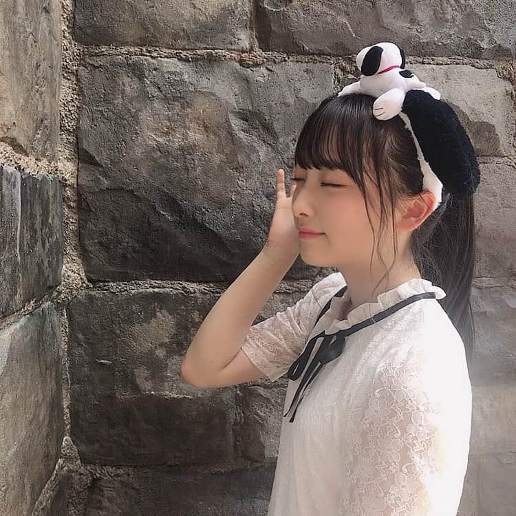 清原梨央さんのインスタグラム写真 - (清原梨央Instagram)「USJ🌎💞 家族みんなで行ってきました！わーい！ 暑かったけんストレートポニー🐴 ・ #USJ #ユニバ #スヌーピー #ポニーテール」9月5日 18時18分 - ___rioky001114