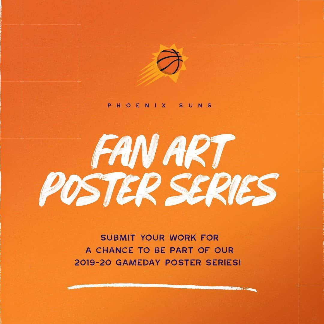 フェニックス・サンズさんのインスタグラム写真 - (フェニックス・サンズInstagram)「CALLING ALL CREATIVES!  Submit your art for a chance to be a part of our 2019-20 gameday poster series! 🎨 Link in bio.」9月6日 6時31分 - suns
