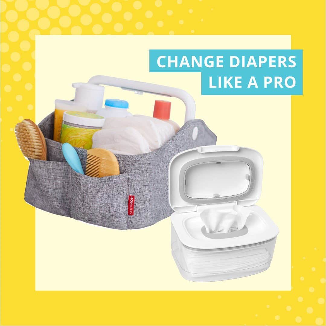 Skip Hopさんのインスタグラム写真 - (Skip HopInstagram)「Hey Supermom! We know how to make your life even easier😉 Our Light Up Diaper Caddy and Wipes Holder keep changing time organized and efficient, no matter the hour. #skiphop #musthavesmadebetter」9月5日 23時07分 - skiphop