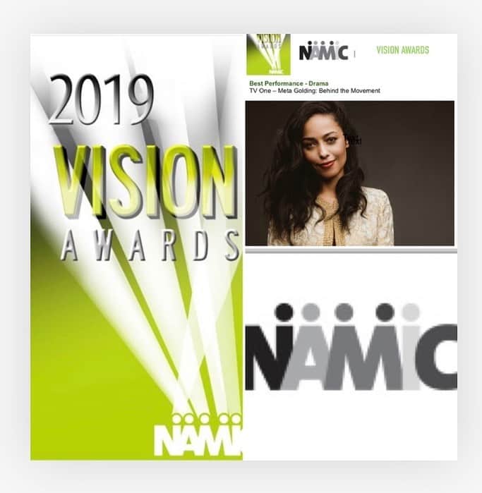 ジーン・トリプルホーンのインスタグラム：「Thank you @namicnational for the 2019 Best Performance in a Drama Vision Award. Playing Rosa Parks  in Behind the Movement was truly an honor! 🙏🏽🙏🏽🙏🏽❤️❤️❤️❤️❤️❤️. . . . #behindthemovement  #civilrights #rosaparks #awards #performance #actorslife #film #grateful @vickidarobot @tvonetv @swirlfilmsig photo credit: @isayx3」