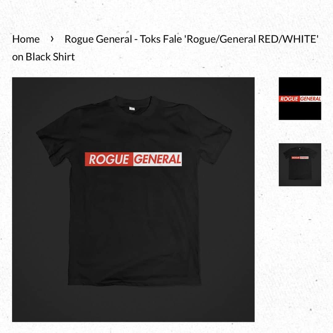 ファレ・シミタイトコさんのインスタグラム写真 - (ファレ・シミタイトコInstagram)「@silverlionaunz  https://silverlionsportsking.com/products/rogue-general-toks-fale-rogue-general-red-white-on-black-shirt」9月6日 16時17分 - toksfale