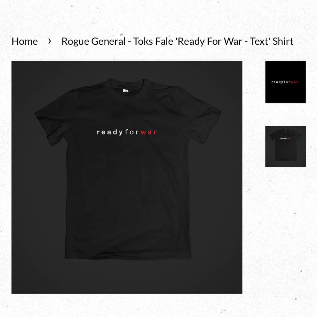ファレ・シミタイトコさんのインスタグラム写真 - (ファレ・シミタイトコInstagram)「@silverlionaunz  https://silverlionsportsking.com/products/rogue-general-toks-fale-rogue-general-red-white-on-black-shirt」9月6日 16時17分 - toksfale