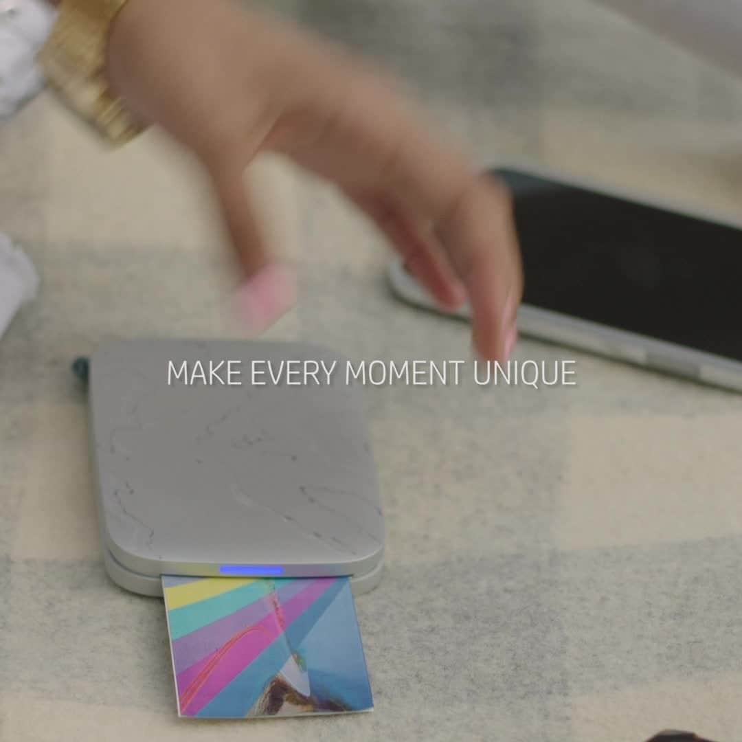 HP（ヒューレット・パッカード）のインスタグラム：「The new HP Sprocket Select. Instantly print wallet-sized, sticky-backed photos from your smartphone. Perfect for journaling and photo walls.」