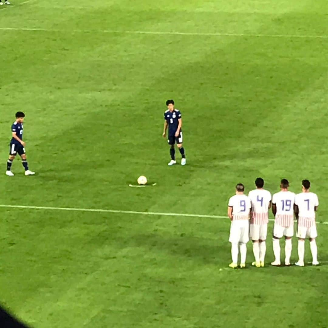 植田朝日さんのインスタグラム写真 - (植田朝日Instagram)「🇯🇵🇯🇵🇯🇵﻿ ﻿ 昨日は鹿島で代表戦。﻿ ﻿ てか、森保さんはシレーっと世代交代を完成させ、しかも、ワクワクするチームを作ったな〜ってつくづく思うよ‼️﻿ ﻿ もうワールドカップ予選は始まりますが、まだ胃がキリキリ様な相手じゃないんで、早く最終予選が来て欲しいよ！w﻿ ﻿ バモ ニッポン﻿ ﻿ #daihyo #日本代表」9月6日 10時51分 - asahiman