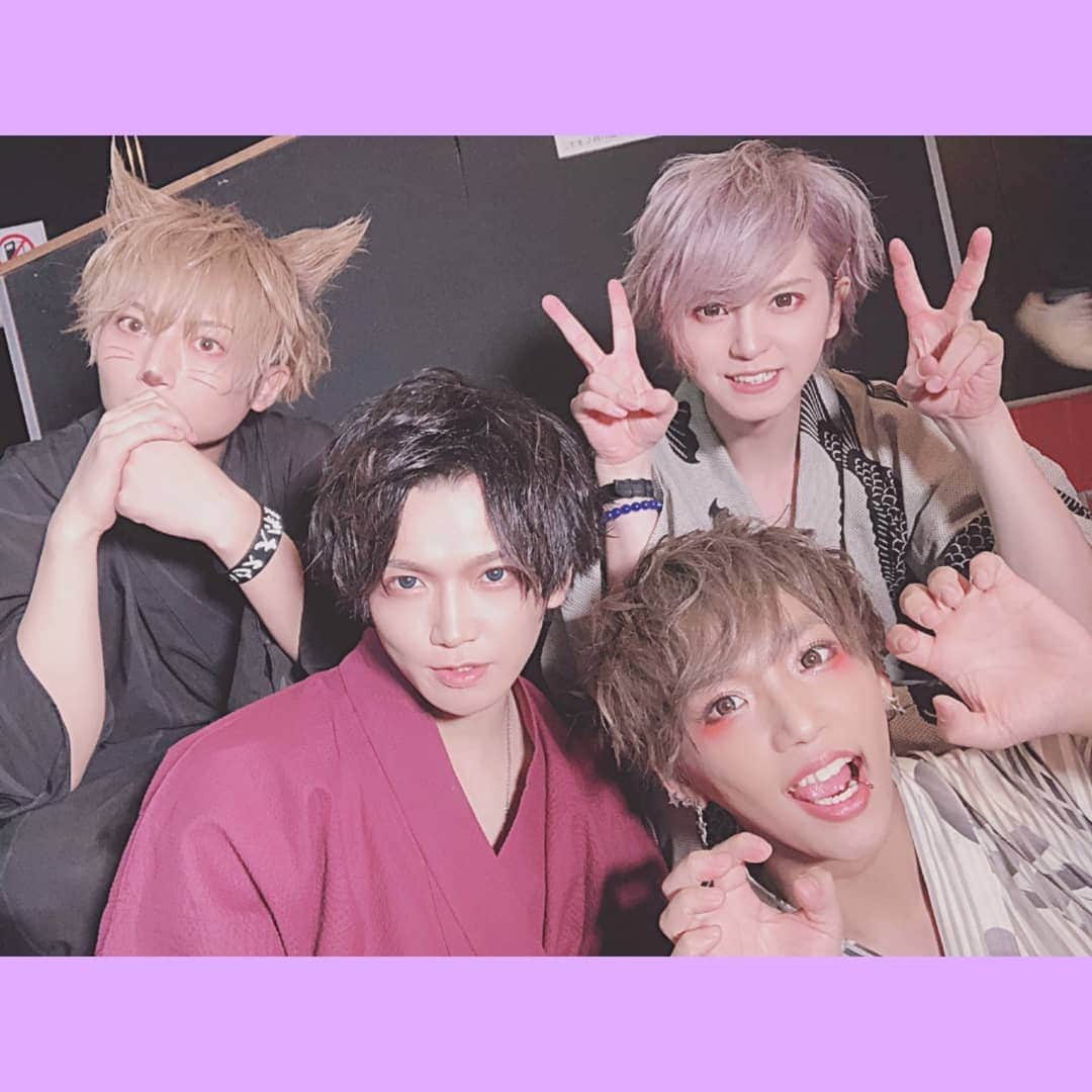のインスタグラム：「イヌガオ2部の浴衣～！！！ #イヌガオ #浴衣 #夏は浴衣  #yukata  #ライブ」