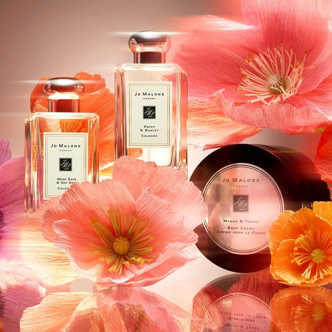 Jo Malone Londonさんのインスタグラム写真 - (Jo Malone LondonInstagram)「Just add colour. Discover our inviting floral fragrance, inspired by harvest fields dancing with colourful poppies. #PoppyAndBarley #FragranceCombining」9月7日 1時16分 - jomalonelondon
