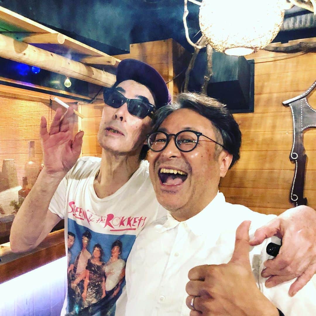 栗田善太郎のインスタグラム：「今夜は生放送後 3KINGSを観させて頂きました！鮎川さんは来週13日金曜CROSS FM URBAN DUSKに生ゲストインです！」
