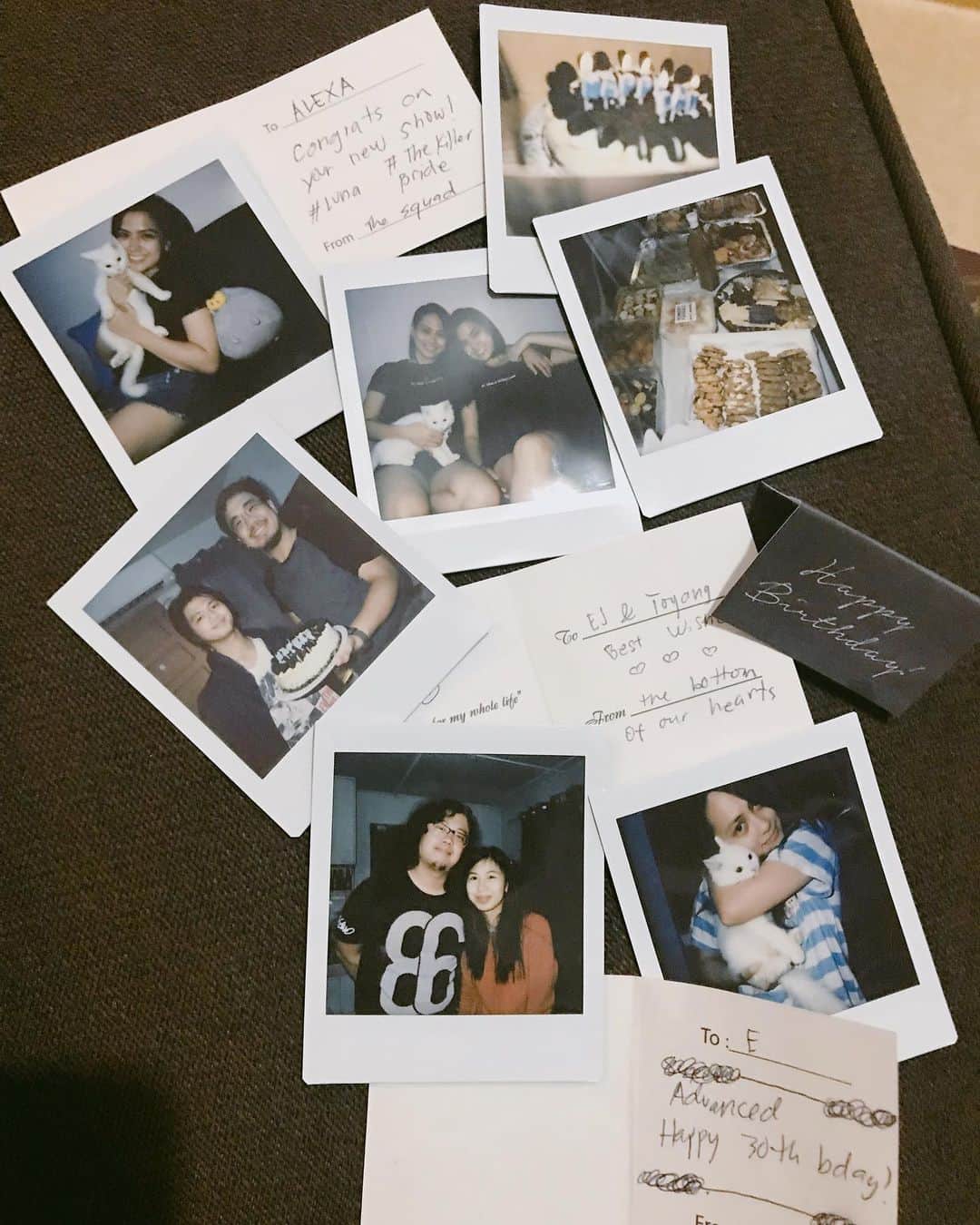 Alexa Ilacadさんのインスタグラム写真 - (Alexa IlacadInstagram)「03.25.2019 // Happy day indeed with the people i love. ♥️🥂 [SWIPE!!] Used my @teaminstaxph SQ9 to capture the night. . . Just wanted to say thank you to those who made our simple gathering/celebration even more special because of their scrumptious food 🤤 If you're planning your own gathering or potluck, I highly suggest you guys order from the following ⬇️ . - MY FAVORITES from @Potluckmanila (Baked Salmon, Bicol express, Cheesy Lumpia) -  Amazing! ⭐️ - @cheeseboxmnl for the gorgeous cheese tray 🧀 - Special seafood platter from @kapitangimmo 🦀 - For big celebrations, @bigguyspizzaph's 36" pizza 🍕 - @hungryfoodiesph. 🍝 (Kare-Kareng Bagnet, Tuna pasta, Etc.) - And for dessert, only @thedcdelights 😻 #mybestfriends #family #thegang #celebration #thankyouGod」9月6日 17時28分 - alexailacad
