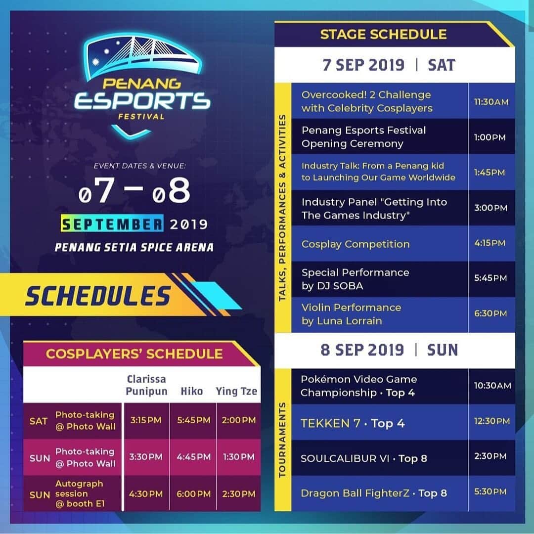 YingTzeさんのインスタグラム写真 - (YingTzeInstagram)「🌟 Penang Esports Festival 🌟 I’ll be attending #PEF2019 both days this weekend at Setia SPICE Convention Centre . ( swipe left for merchandise list & event schedule ) _ 🌟 Saturday 🌟 11.30 am : Overcooked! 2 Challenge with Guest Cosplayers 2pm : Photo-Taking @ Photo Wall 🌟 Sunday 🌟 1.30pm : Photo-Taking @ Photo Wall 2.30pm : Autograph Session @ Booth E1 _ A3 Sized Prints & A4 Sized Prints are available at Official Merchandise Shop ! 📸 @17.ambition  #blessed #PEF2019 #nakanonino #quintessentialquintuplets #gotobunnohanayome」9月6日 19時28分 - yingtze