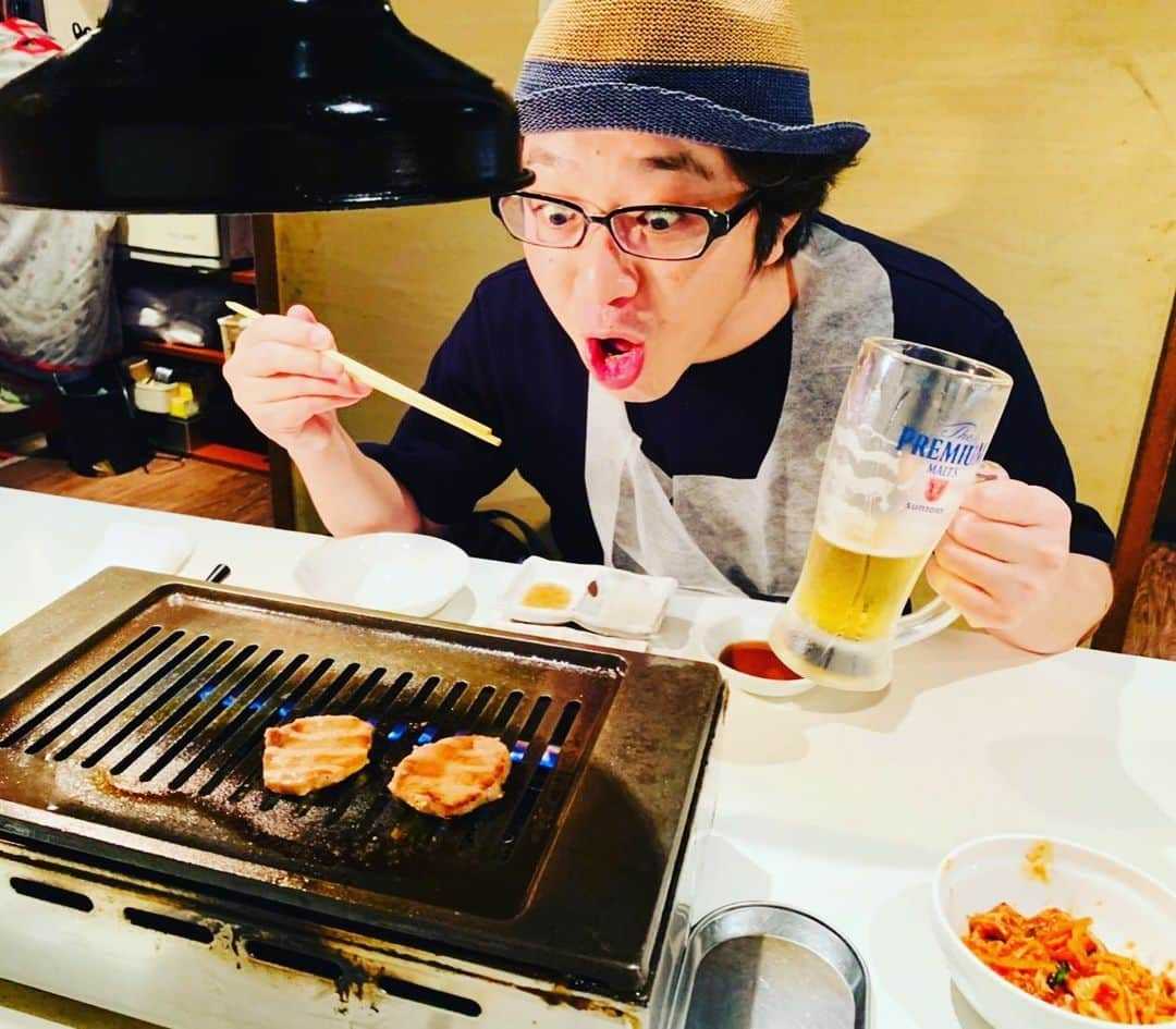 辻本耕志さんのインスタグラム写真 - (辻本耕志Instagram)「眠いから焼肉食いに来た。睡魔に負けんぞ。 #焼肉」9月6日 20時36分 - tsujimotokouji