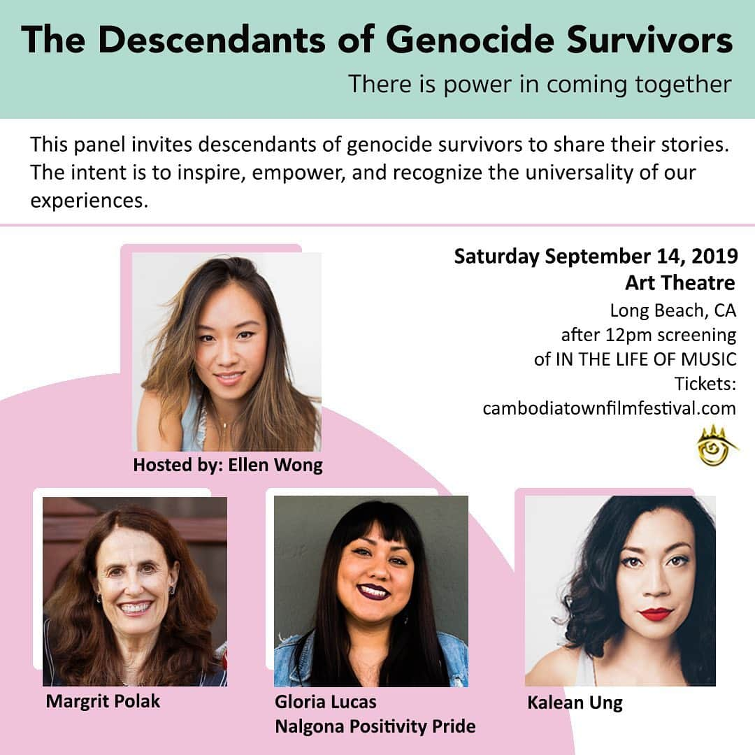 エレン・ウォンのインスタグラム：「This is something near and dear to my heart. I’ve been trying to organize a panel like this for a few years, but was always too scared to do it. Still am! But there is power in all of us coming together. I’m speaking my truth, and so are these amazing panelists.  So grateful for this platform @cambodiatownfilmfestival to try out this panel. This is just the beginning! Get your tix for the 12pm screening of @inthelifeofmusic.  Q&A and 20min Panel to follow! Swipe to read about my incredible panelists! @annefrankhouse_official  @cambocombo  @nalgonapositivitypride #CTFF Tix at www.cambodiatownfilmfestival.com」