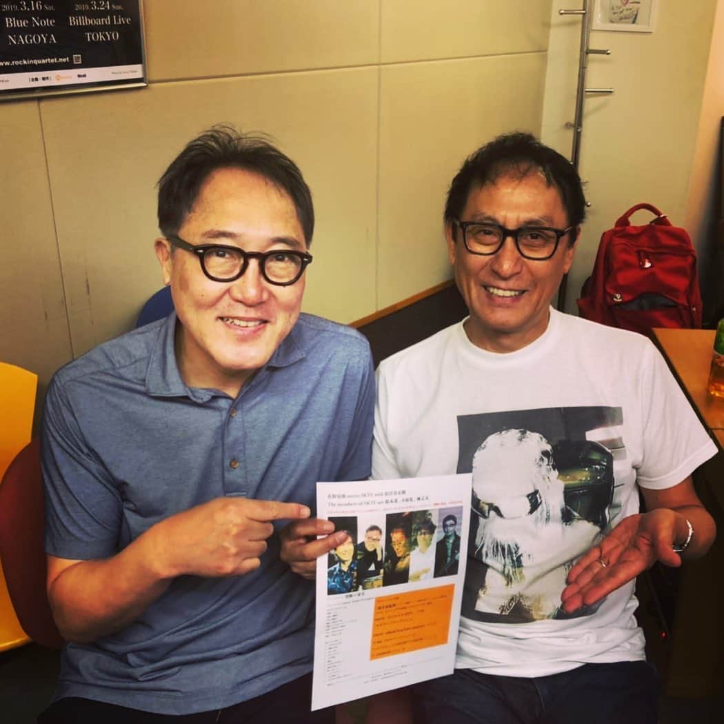 佐野史郎のインスタグラム：「ユーミンのライブなどでキーボードを弾いていらっしゃる作曲家の武部聡志さんの番組にお招きいただきました🎶」