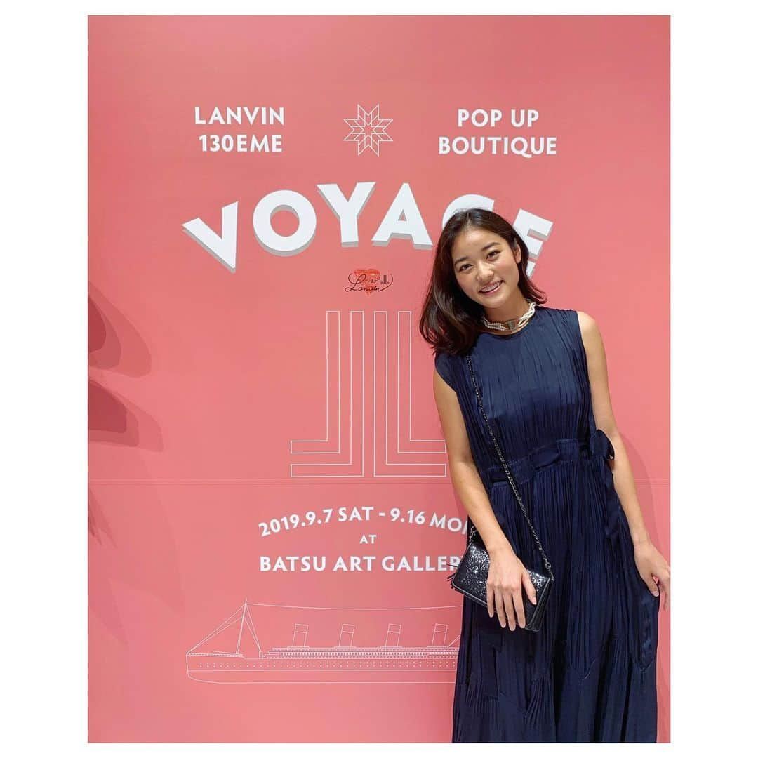 林恵理さんのインスタグラム写真 - (林恵理Instagram)「LANVIN 130周年記念 POP UP BOUTIQUE「VOYAGE」✨ LANVIN en Blueのワンピース可愛くてお気に入り✌︎ . .  #lanvin #130ANNIVERSARY lanvin #lanvinenbleu #lanvincollection #lanvinsport #popupboutique #openingreception #receptionparty #fashion #Harajuku #batsuartgallery #ランバンオンブルー  #ランバン130周年 #バツアートギャラリー」9月6日 22時26分 - eri_rin.215