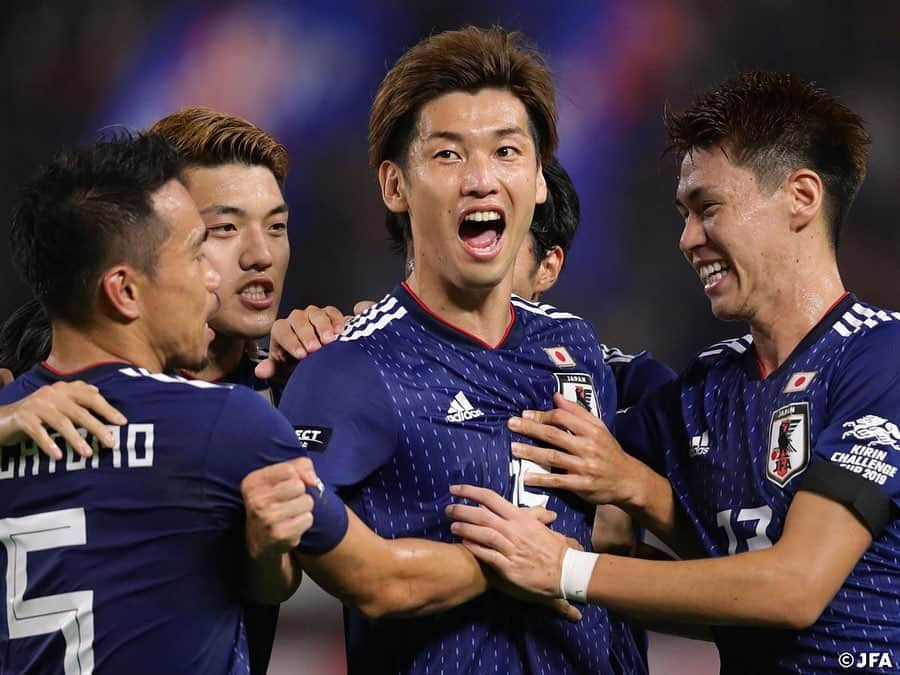 日本サッカー協会さんのインスタグラム写真 - (日本サッカー協会Instagram)「📸Match Photos③ 23分に訪れた先制点の歓喜！ ・ キリンチャレンジカップ2019 #SAMURAIBLUE 🇯🇵2-0🇵🇾パラグアイ ⚽23' #大迫勇也 ⚽30' #南野拓実 ・ 📅2019.9.5(木)19:20 📍茨城県立カシマサッカースタジアム ・ #daihyo #キリチャレの日 ・ ―――――――――――――――――― Next Match>> 2022FIFAワールドカップカタールアジア2次予選 🆚ミャンマー代表 📅9/10(火)日本時間21:20KO 📍ミャンマー/Thuwunna Stadium 📺日本テレビ系で生中継 ・ 👉大会情報はJFA.jpへ ――――――――――――――――――」9月6日 23時10分 - japanfootballassociation